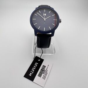 MVMT Men’s Legacy Solar Slim Watch - Analog Watch for Men - Minimalist Blue